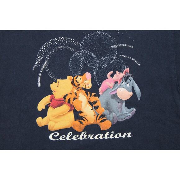 Navy Blue Vintage 90's Disney Celebration Graphic Tee - Picture 4 of 7